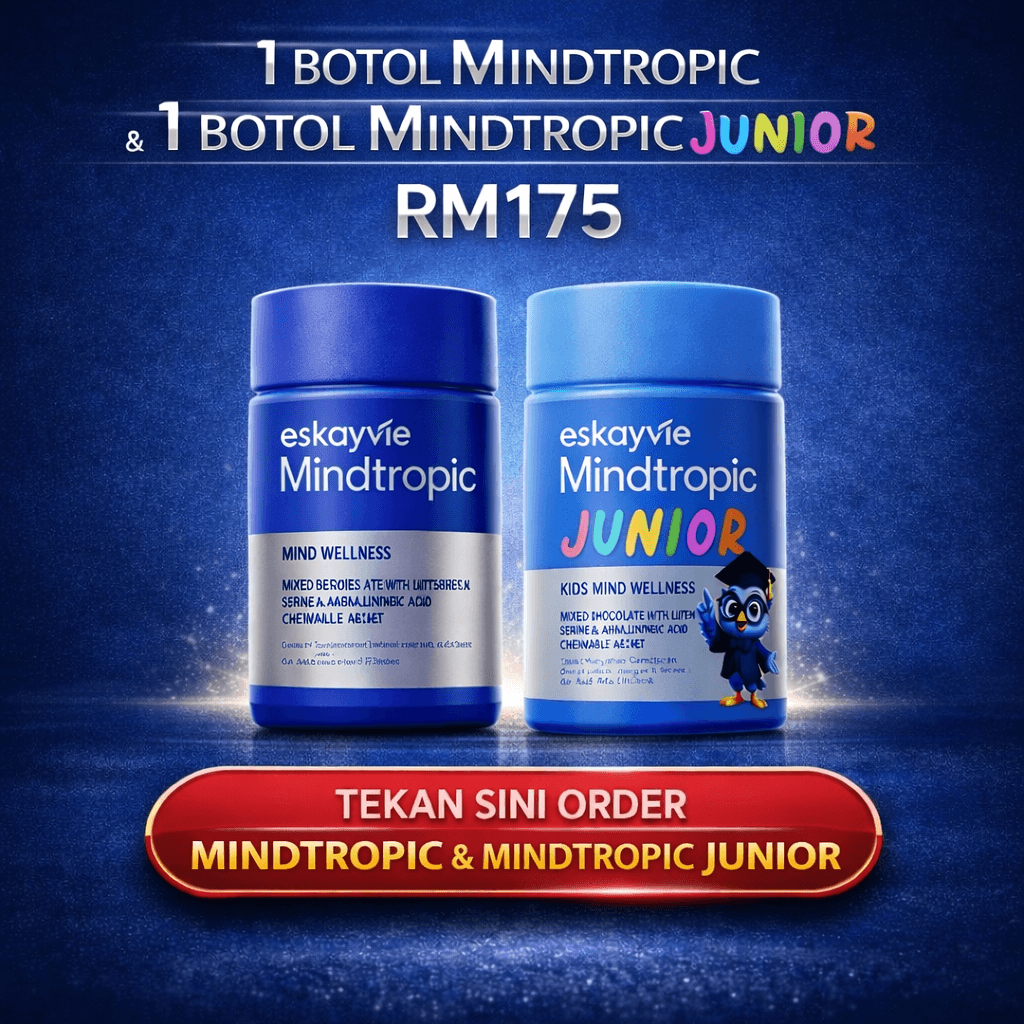 1 botol Mindtropic dan 1 botol Mindtropic Junior